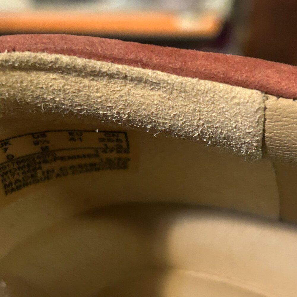 Clarks Mayhill Cove Loafer Platform Loafers Dusty Rose OR Black Leather Size 9.5 - Picture 7 of 12